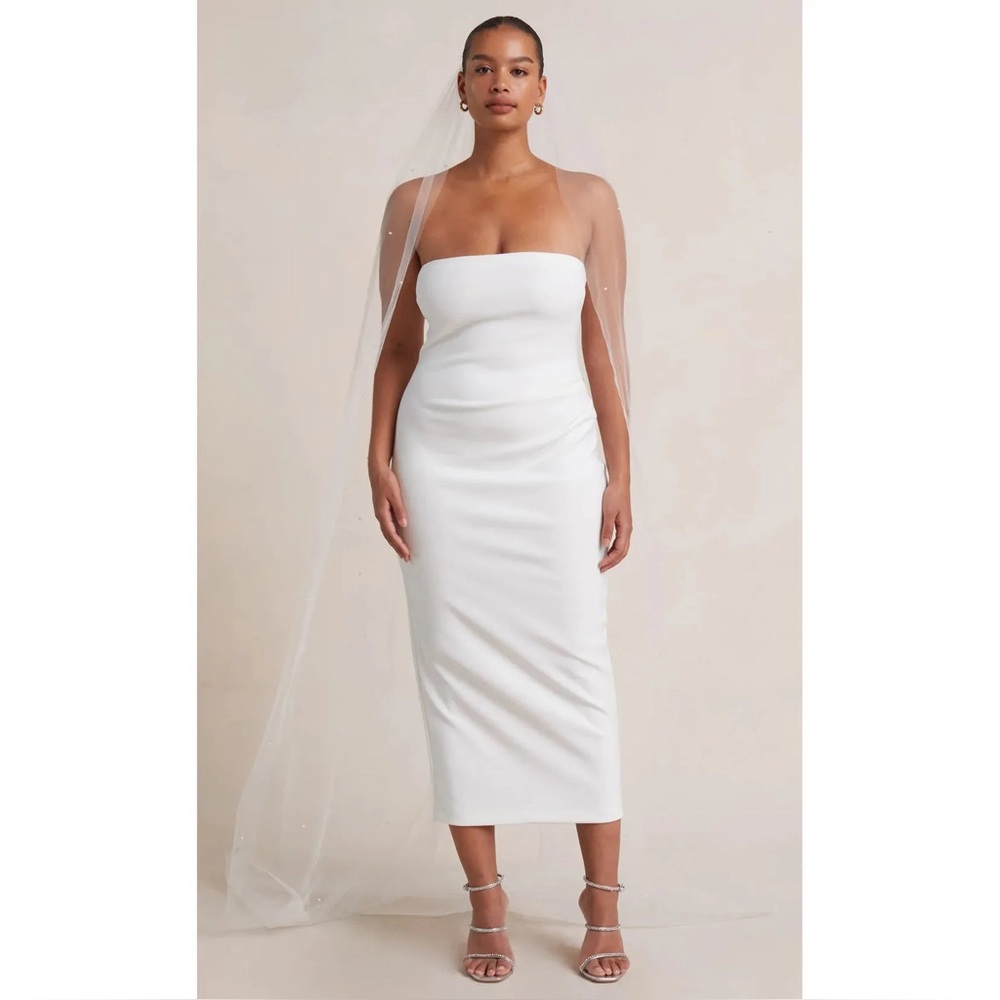 Bec & Bridge Strapless Ivory Dress
